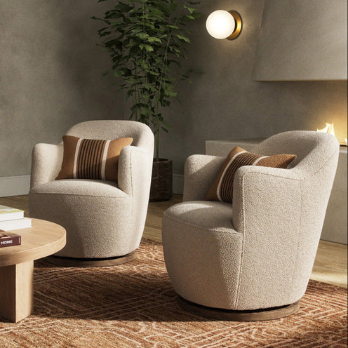 Aurora Knoll Natural Swivel Chair